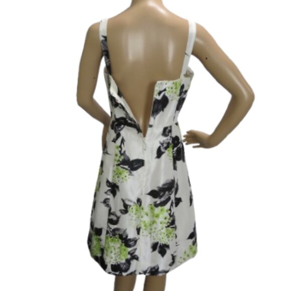 Laura Petites Floral Dress with Lime Green Bolero - Picture 8 of 9